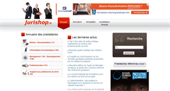 Desktop Screenshot of jurishop.fr